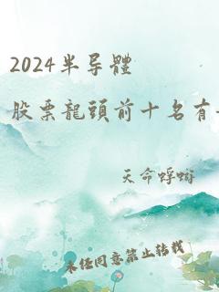 2024半导体股票龙头前十名有哪些