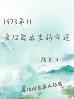 1973年11月12日出生的命运