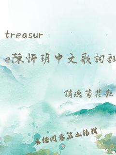 treasure陈忻玥中文歌词翻译