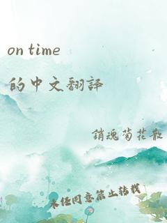 on time的中文翻译