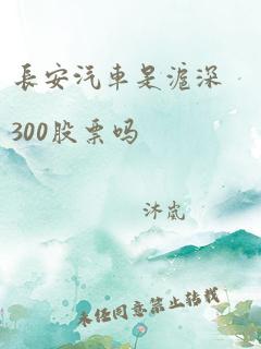 长安汽车是沪深300股票吗