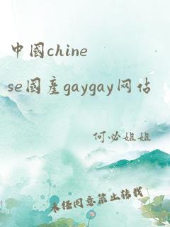 中国chinese国产gaygay网站