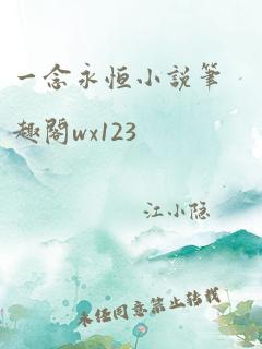 一念永恒小说笔趣阁wx123