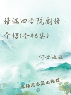 情满四合院剧情介绍(全46集)