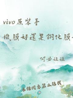 vivo原装手机膜好还是钢化膜好