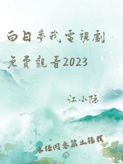 白日梦我电视剧免费观看2023