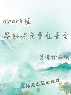 bleach境界动漫免费观看完整版高清