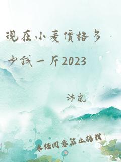 现在小麦价格多少钱一斤2023