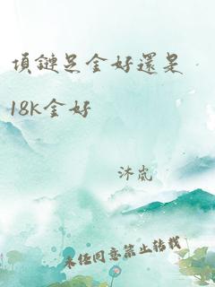 项链足金好还是18k金好