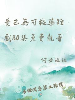 爱已无可救药短剧80集免费观看