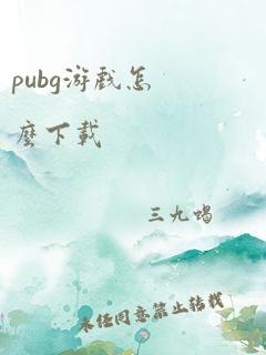 pubg游戏怎么下载