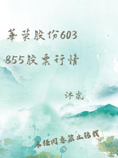 华荣股份603855股票行情