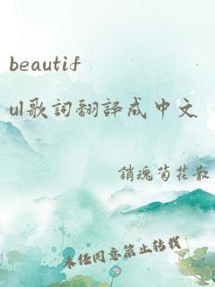 beautiful歌词翻译成中文