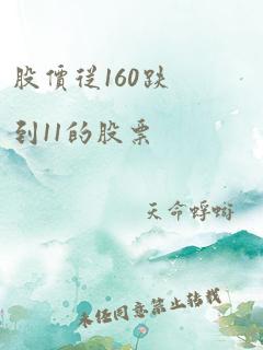 股价从160跌到11的股票