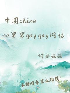 中国chinese男男gay gay网站