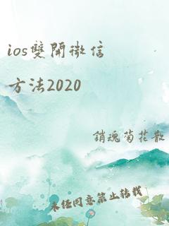 ios双开微信方法2020