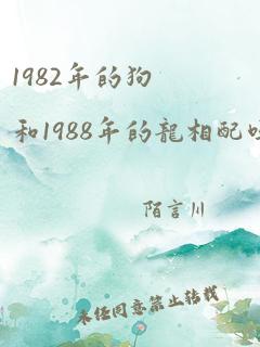 1982年的狗和1988年的龙相配吗?