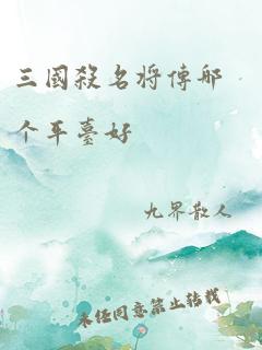 三国杀名将传哪个平台好