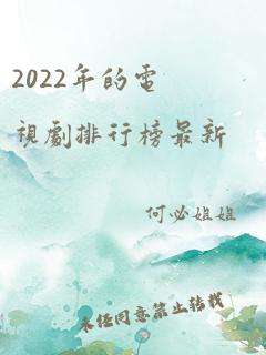 2022年的电视剧排行榜最新