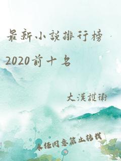 最新小说排行榜2020前十名