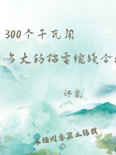 300个千瓦用多大的铝电缆线合适