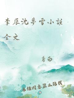 李辰沈梦雪小说全文