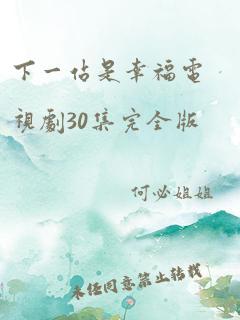 下一站是幸福电视剧30集完全版