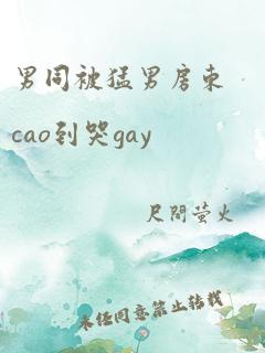 男同被猛男房东cao到哭gay