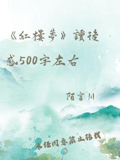 《红楼梦》读后感500字左右